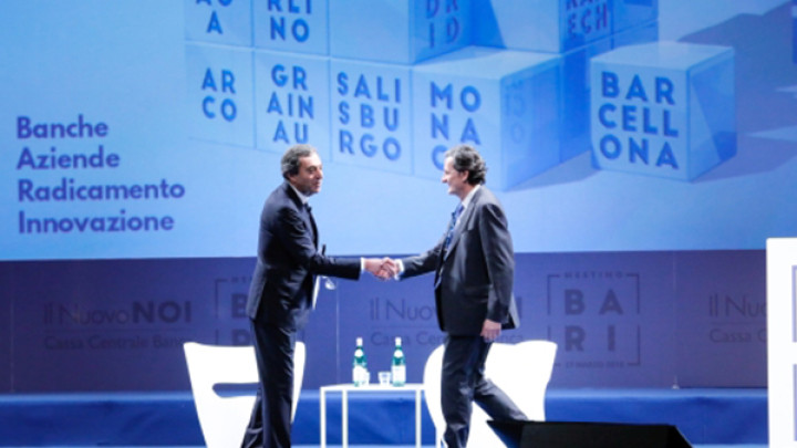 Attilio Romita e Giorgio Fracalossi  Presidente Cassa Centrale Banca